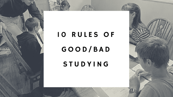 10 rules of good and bad studying