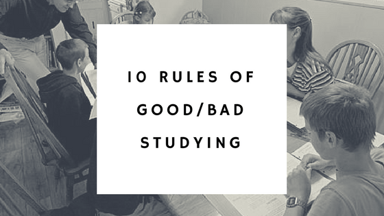 10 Rules of Good and Bad Studying