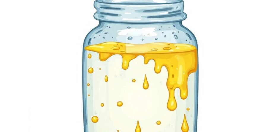 Oil does not mix with Water illustration