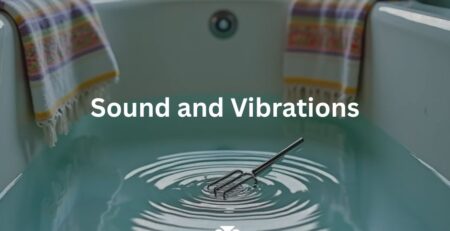 vibration from tuning fork on water