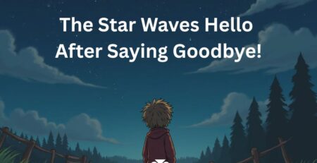 a boy watching stars at night