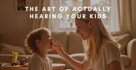 A mom and a boy look each other closely and have real talk