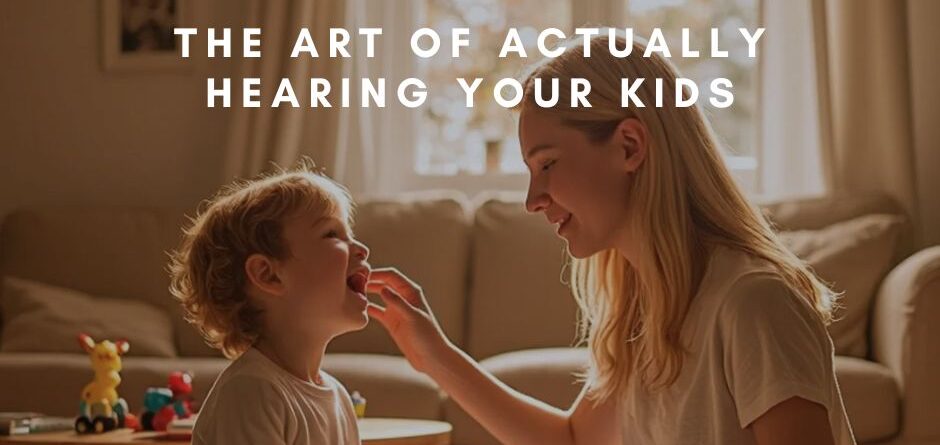 A mom and a boy look each other closely and have real talk