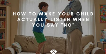 A boy ignore mom and continue jumping on couch