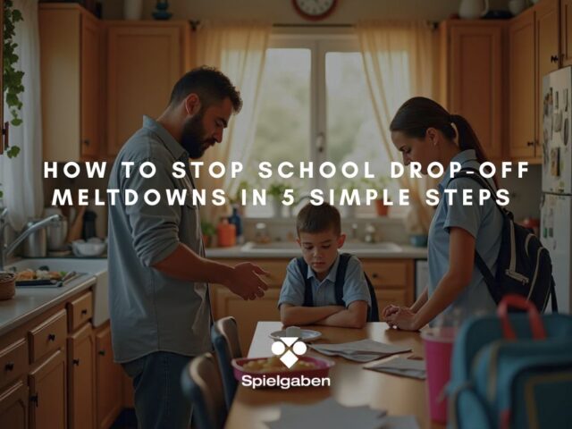 parents having hard time to convince their son to be ready to go to school