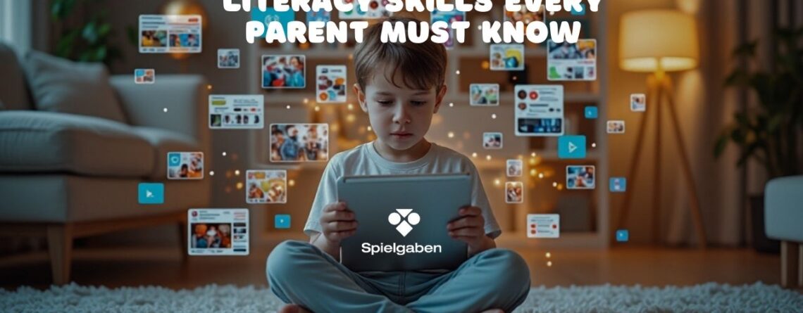 A child is navigating internet with a laptop and getting unfiltered information