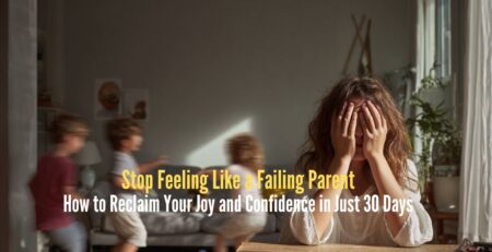 A mom is stressed and children are making mess and playing loudly