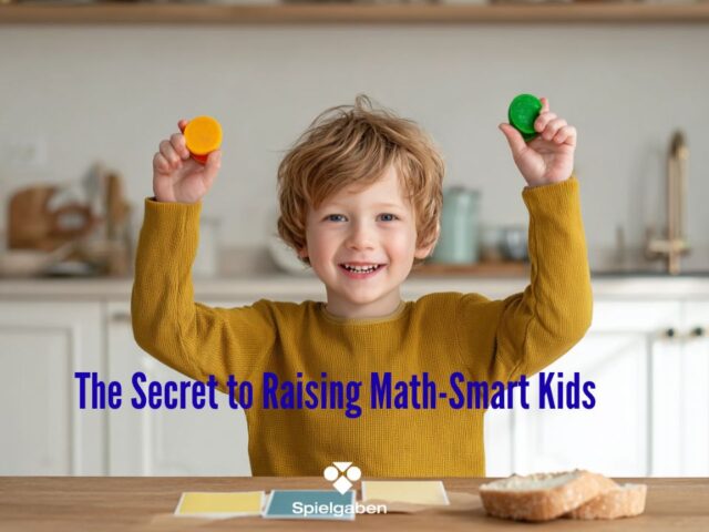 a boy is playing and learning on kitchen table