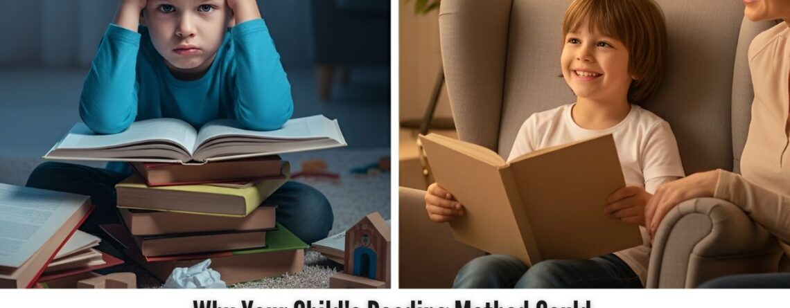 A boy is struggling to read and the other boy enjoy reading
