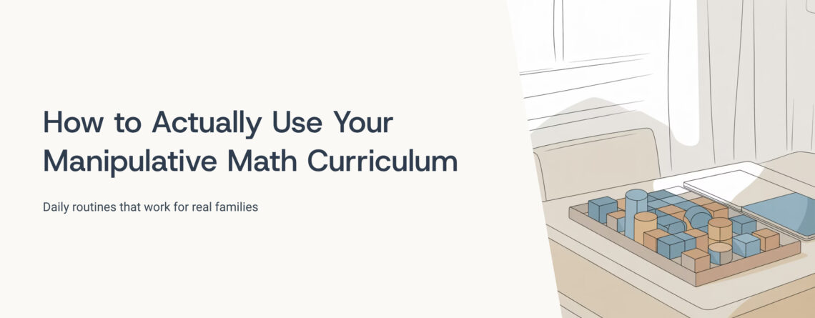 How to Actually Use Your Manipulative Math Curriculum